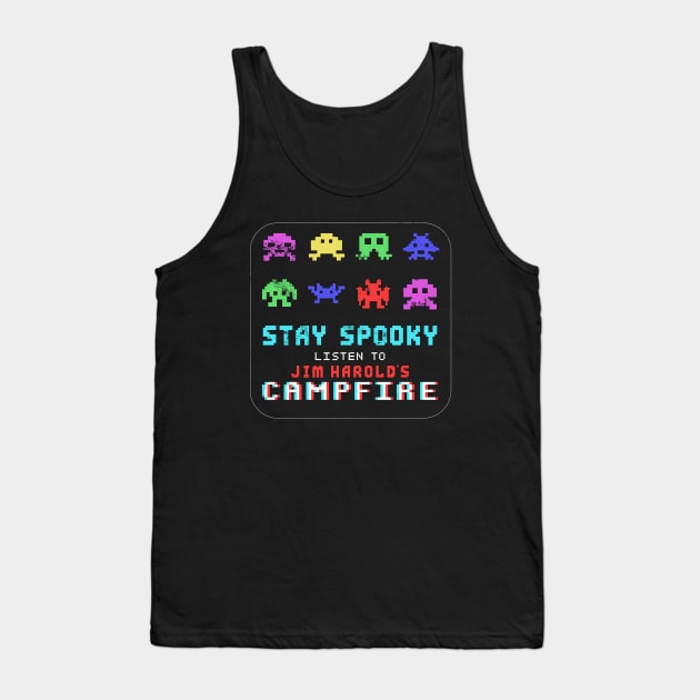 80s Video Game Stay Spooky Tank Top by Jim Harold's Classic Merch Store